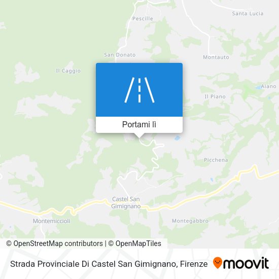 Mappa Strada Provinciale Di Castel San Gimignano