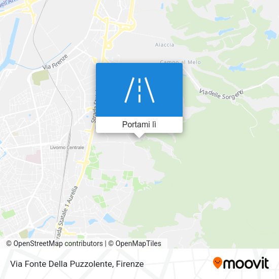 Mappa Via Fonte Della Puzzolente