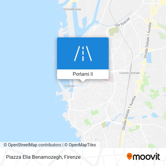 Mappa Piazza Elia Benamozegh