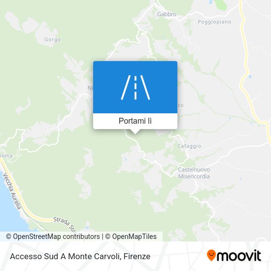 Mappa Accesso Sud A Monte Carvoli
