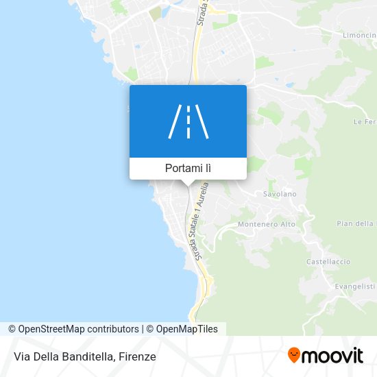 Mappa Via Della Banditella