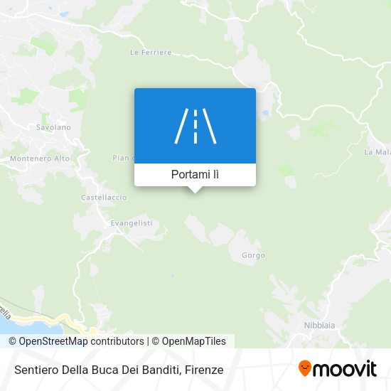 Mappa Sentiero Della Buca Dei Banditi