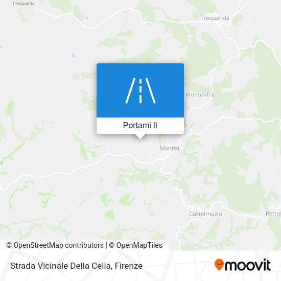 Mappa Strada Vicinale Della Cella