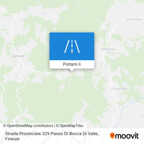 Mappa Strada Provinciale 329 Passo Di Bocca Di Valle