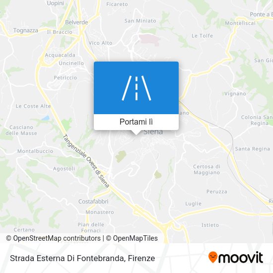 Mappa Strada Esterna Di Fontebranda