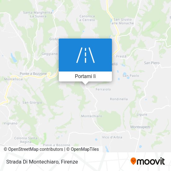 Mappa Strada Di Montechiaro