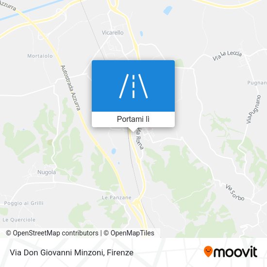 Mappa Via Don Giovanni Minzoni