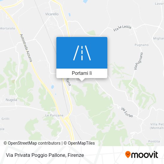 Mappa Via Privata Poggio Pallone