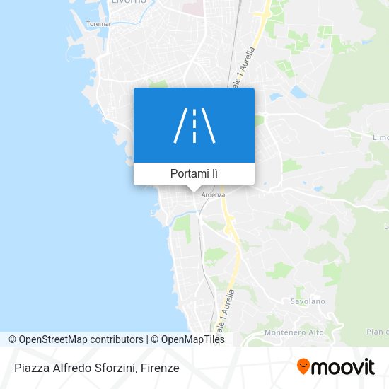 Mappa Piazza Alfredo Sforzini