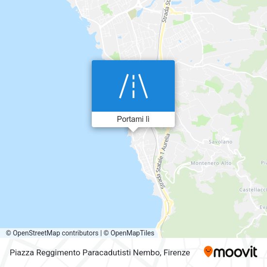 Mappa Piazza Reggimento Paracadutisti Nembo