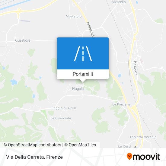 Mappa Via Della Cerreta
