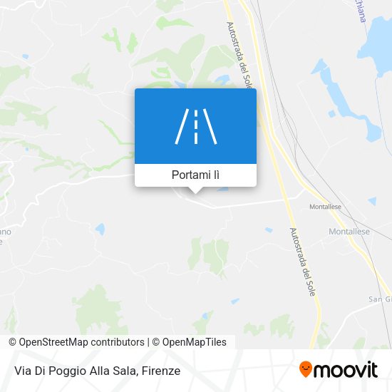 Mappa Via Di Poggio Alla Sala