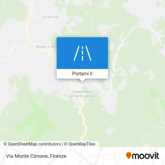 Mappa Via Monte Cimone