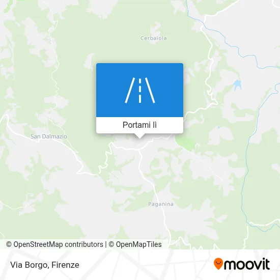 Mappa Via Borgo