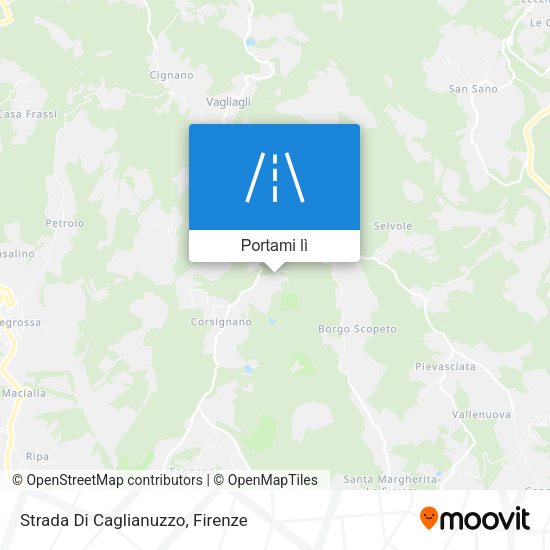 Mappa Strada Di Caglianuzzo