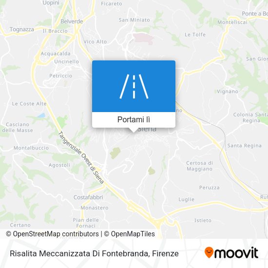 Mappa Risalita Meccanizzata Di Fontebranda