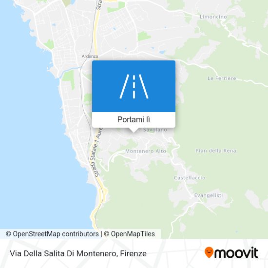 Mappa Via Della Salita Di Montenero
