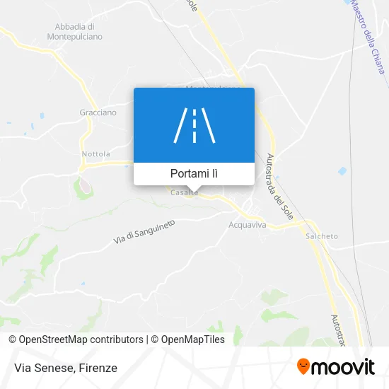 Mappa Via Senese