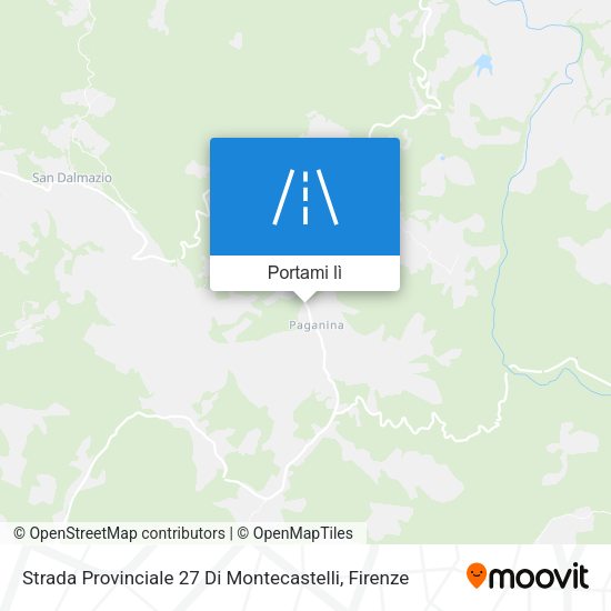 Mappa Strada Provinciale 27 Di Montecastelli