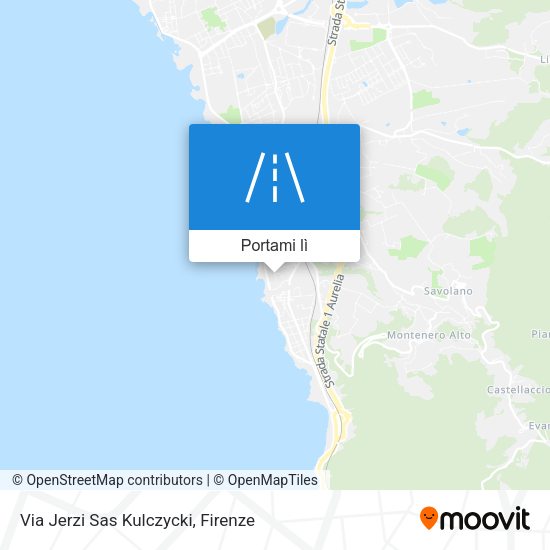 Mappa Via Jerzi Sas Kulczycki