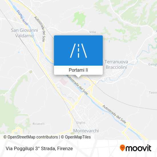 Mappa Via Poggilupi 3° Strada