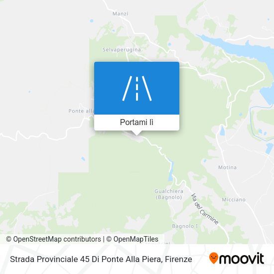 Mappa Strada Provinciale 45 Di Ponte Alla Piera