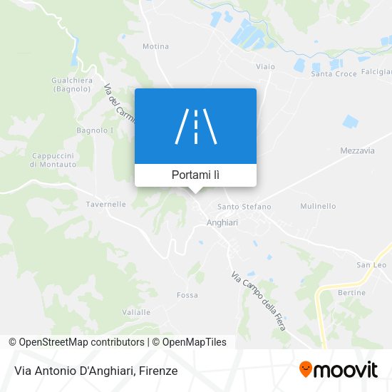 Mappa Via Antonio D'Anghiari