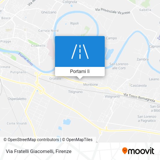 Mappa Via Fratelli Giacomelli