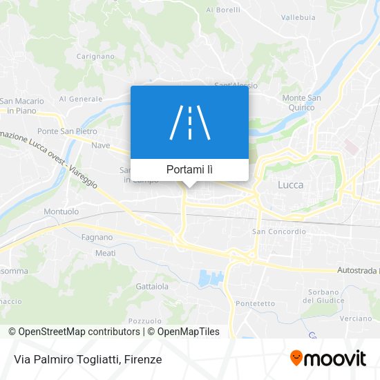 Mappa Via Palmiro Togliatti