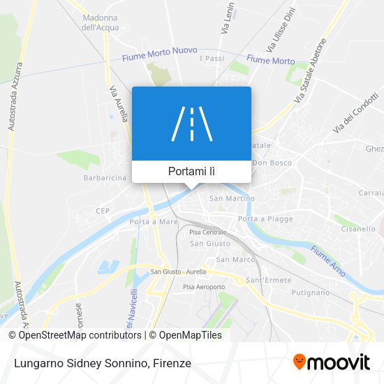 Mappa Lungarno Sidney Sonnino