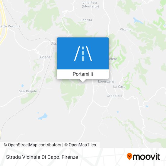 Mappa Strada Vicinale Di Capo
