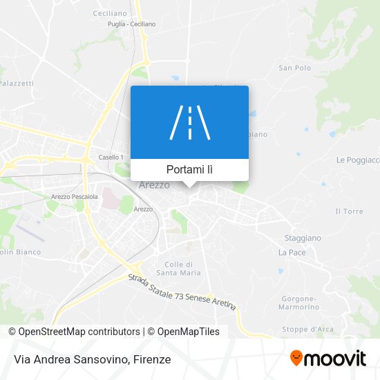 Mappa Via Andrea Sansovino