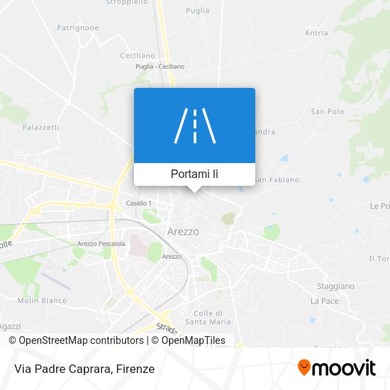 Mappa Via Padre Caprara