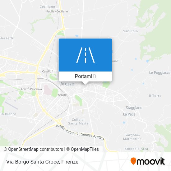 Mappa Via Borgo Santa Croce