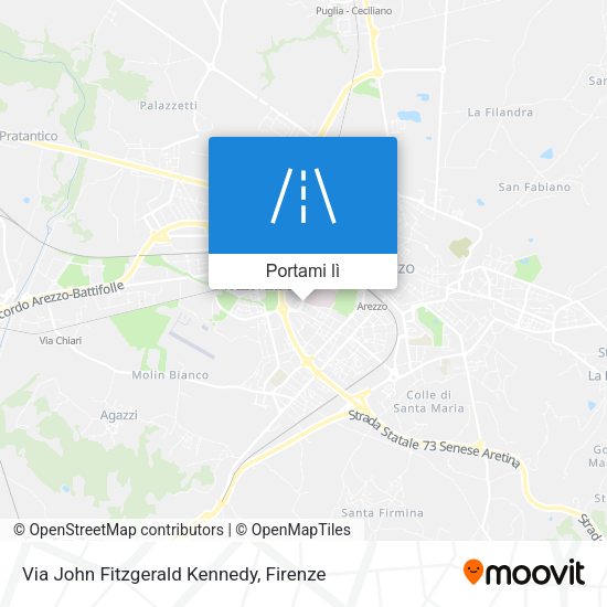 Mappa Via John Fitzgerald Kennedy