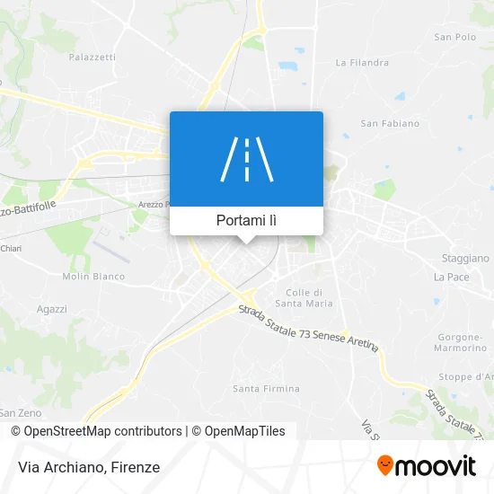 Mappa Via Archiano