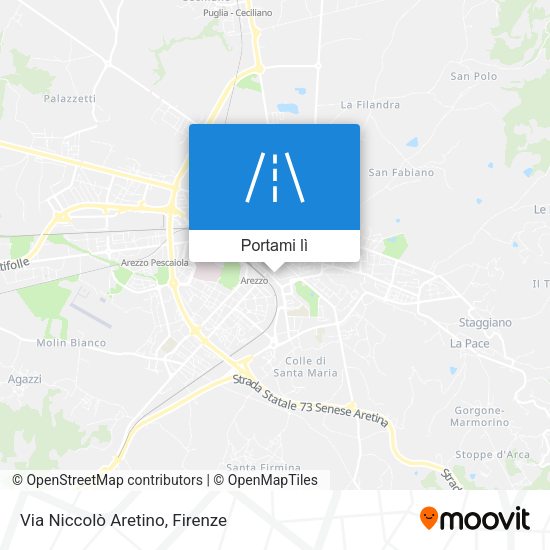 Mappa Via Niccolò Aretino
