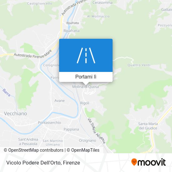 Mappa Vicolo Podere Dell'Orto