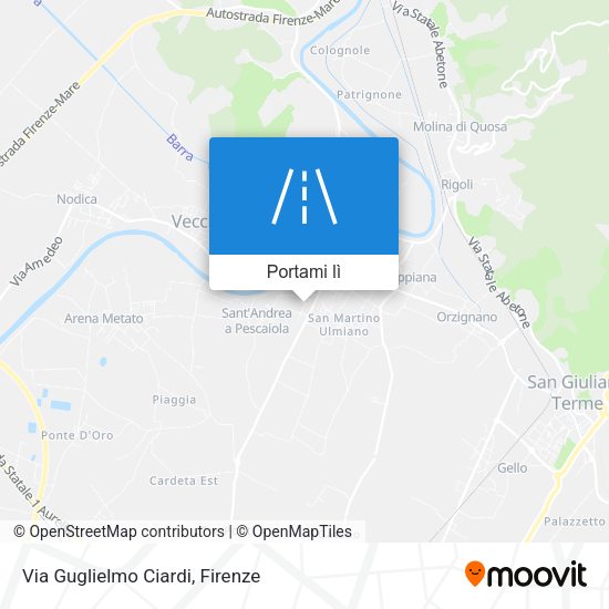 Mappa Via Guglielmo Ciardi