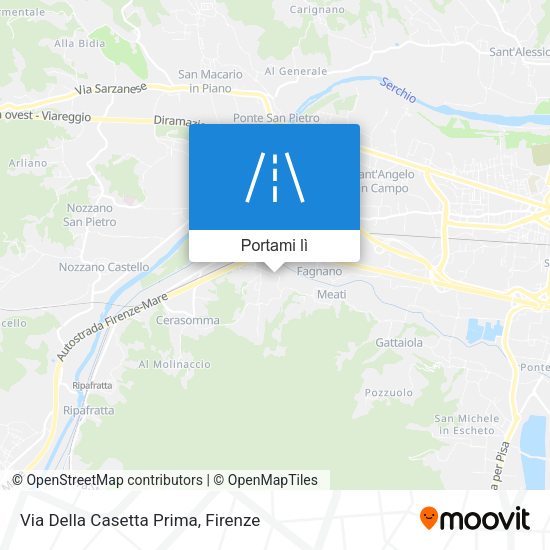 Mappa Via Della Casetta Prima