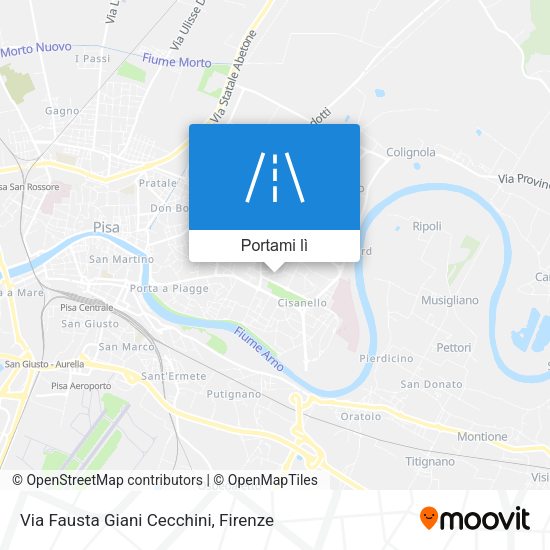 Mappa Via Fausta Giani Cecchini