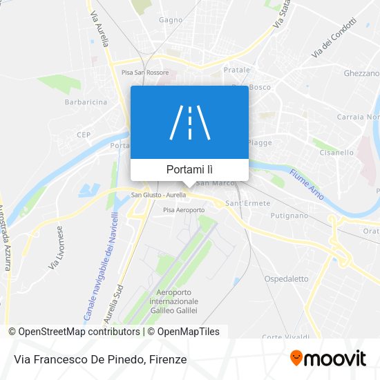 Mappa Via Francesco De Pinedo