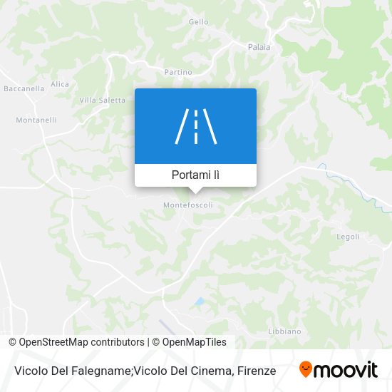 Mappa Vicolo Del Falegname;Vicolo Del Cinema