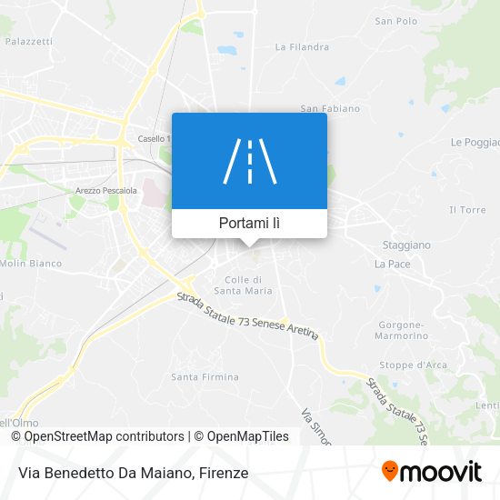 Mappa Via Benedetto Da Maiano
