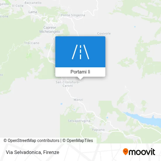 Mappa Via Selvadonica