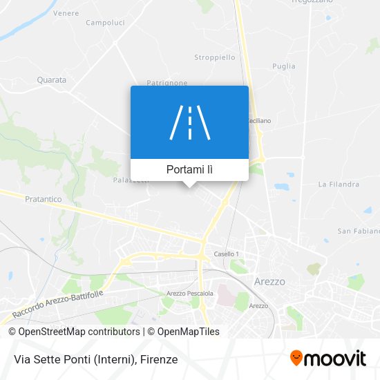 Mappa Via Sette Ponti (Interni)