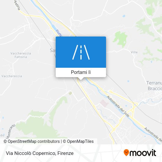 Mappa Via Niccolò Copernico