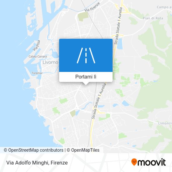 Mappa Via Adolfo Minghi