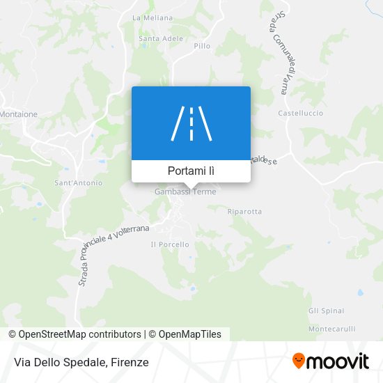 Mappa Via Dello Spedale