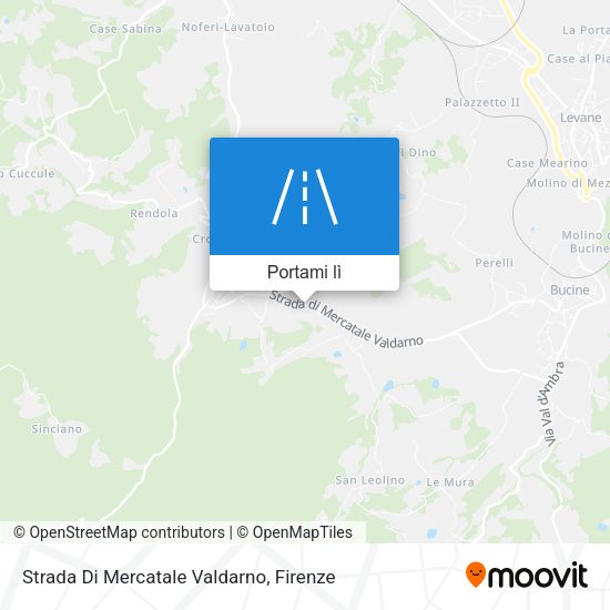 Mappa Strada Di Mercatale Valdarno